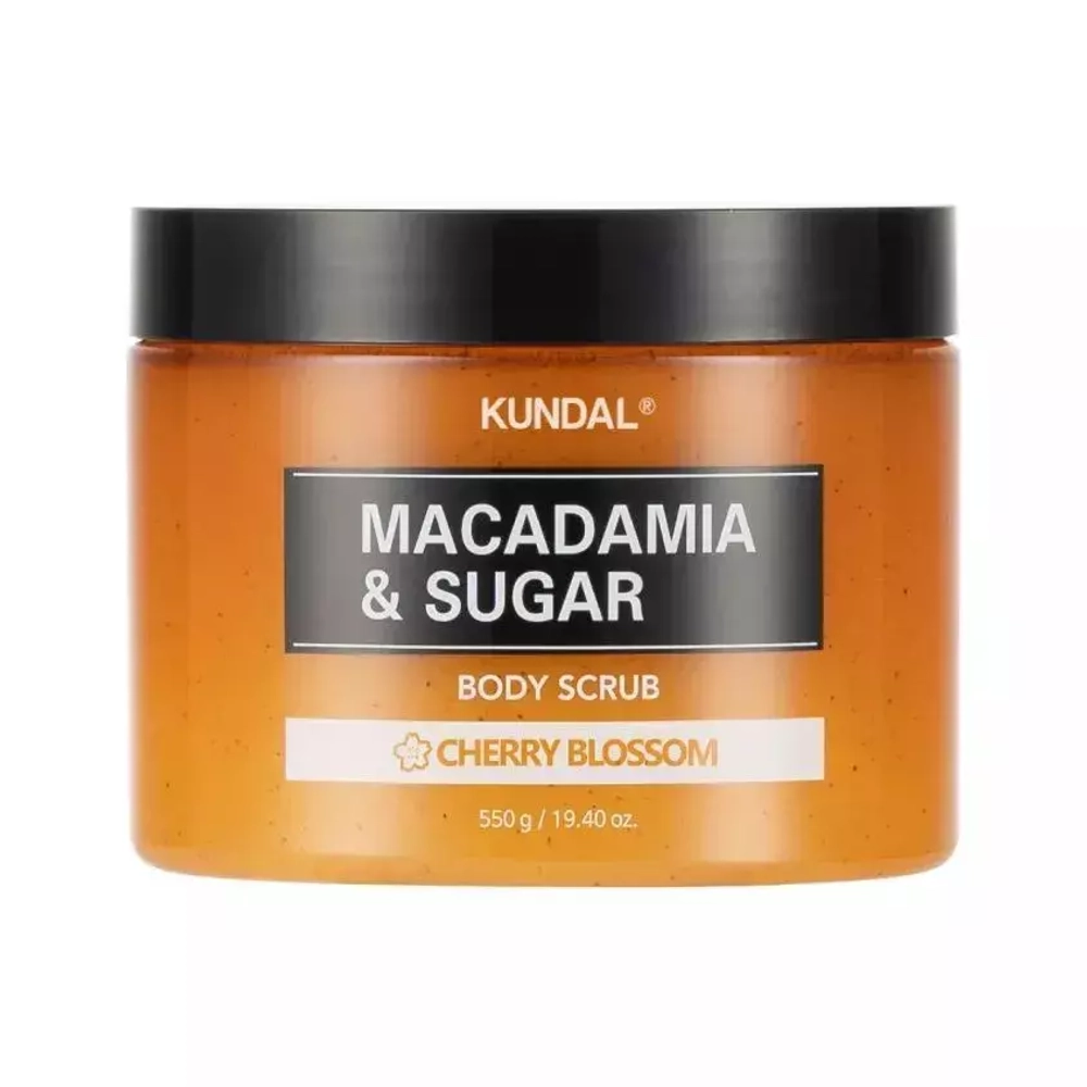 KUNDAL MACADAMIA & SUGAR BODY SCRUB CHERRY BLOSSOM Скраб для тела, 550 гр