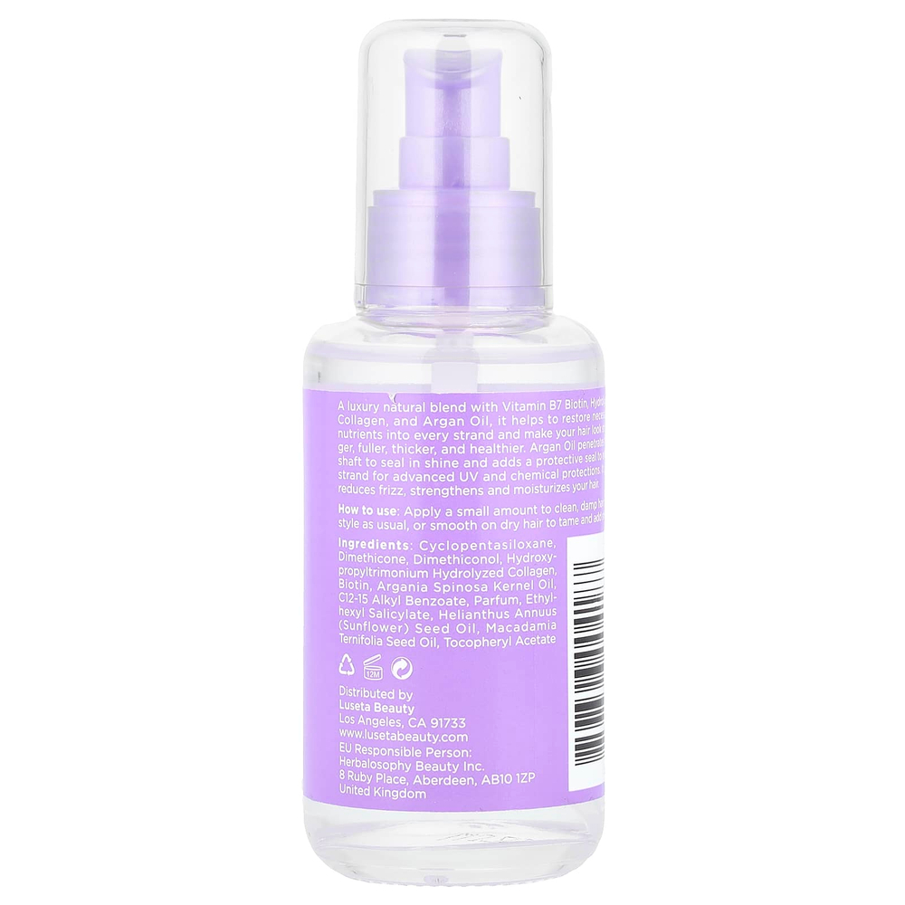 Luseta Beauty, Биотин и коллаген, укрепляющее масляное средство, для тонких и сухих волос, 100 мл (3,38 жидк. Унции)