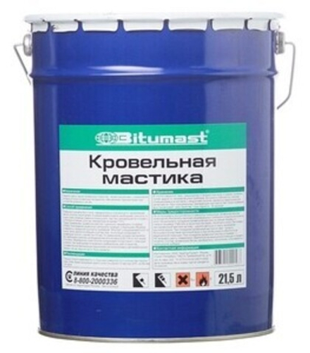 Мастика битумная кровельная Bitumast 18 кг/21,5 л