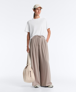 OYSHO Широкие брюки Light Touch, бледно-серый