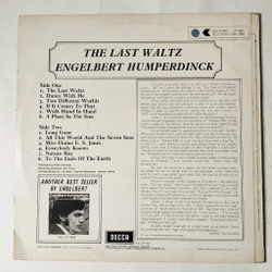 Винтажная виниловая пластинка LP Engelbert Humperdinck The Last Waltz (UK 1967)