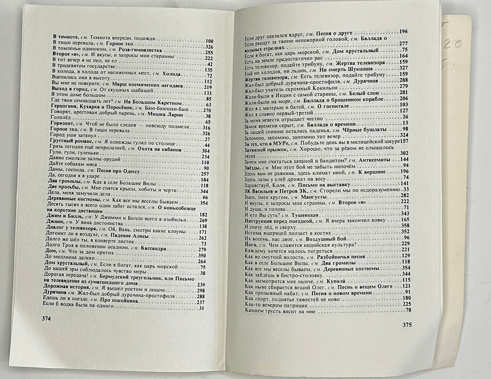 В. Высоцкий. Песни и стихи.  в 2х т., .1-е издание. Изд. «Литературное зарубежье», Нью-Йорк. 1981