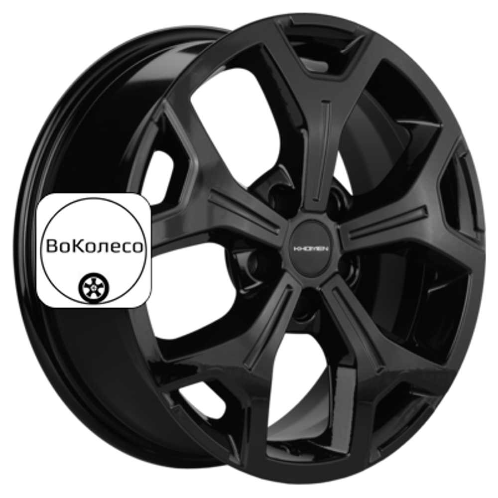 6,5x17/5x114,3 ET40 D64,1 KHW1710 (Haval F7/F7x) Black Khomen Wheels
