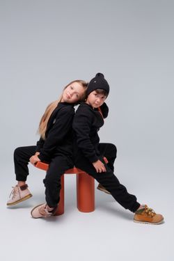 Комбинезон флисовый (Черный)