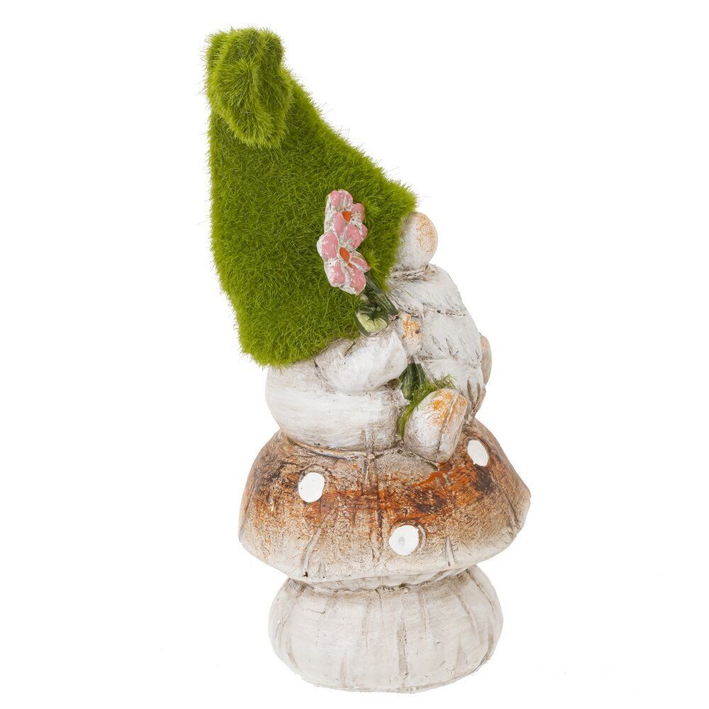 GAEM Фигурка декоративная "Гном на грибе", L8,5 W8,5 H20 см