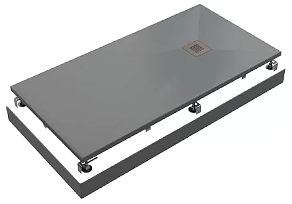 Поддон литьевой Good Door Essentia 80x120 Графит