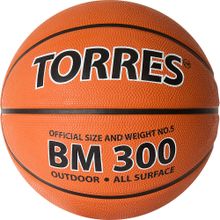 Мяч баскетбольный TORRES BM300 B02015, размер 5