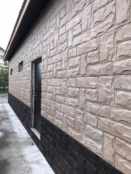 Фасадная панель Альта-Профиль Гранит ЭКО Кремовый 1010*450мм 0,46м2