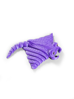 Подвижный скат Манта антистресс, меняющий цвет с фиолетового в розовый, 3D печать, 16 см.