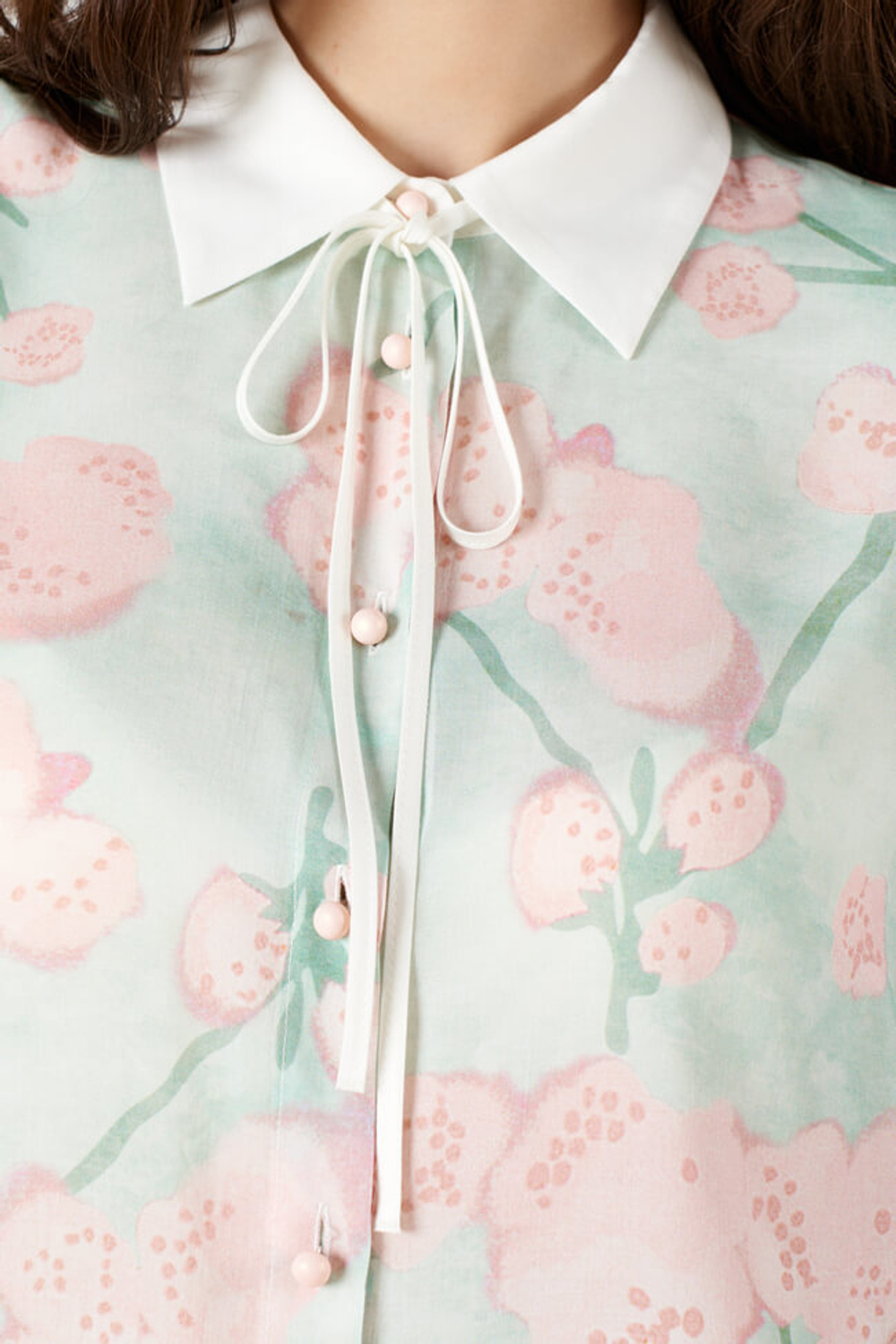 23250 Блузка женская (мятный принт)