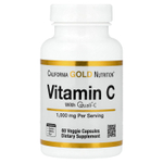 California Gold Nutrition, Quali®-C, витамин C, 1000 мг, 60 растительных капсул