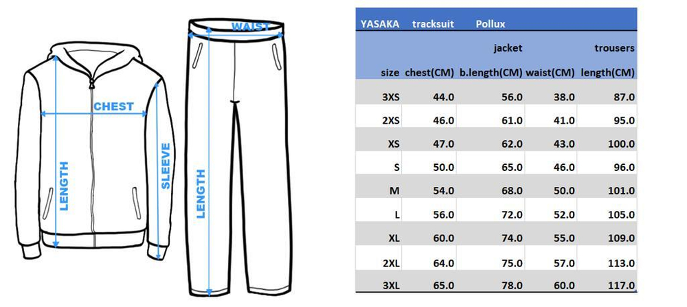 Yasaka Tracksuit Pollux red/black