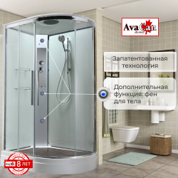 Душевая кабина AvaCan (АваКан) EM2811LT стандартная прозрачная