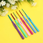 Крючки вязальные металлические в наборе 6шт «Favorite Hous», цвет как на фото, от 2.5мм до 5мм (в пакете)