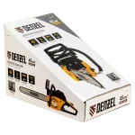 Пила цепная бензиновая DGS-4516, шина 40 см, 45 см3, 3 л.с, шаг 3/8, паз 1.3 мм, 57 звеньев Denzel, 95230