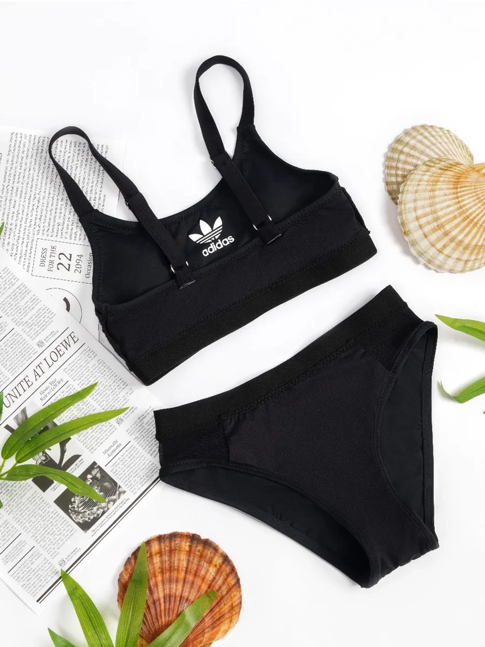 Купальник раздельный спортивный с топом Adidas