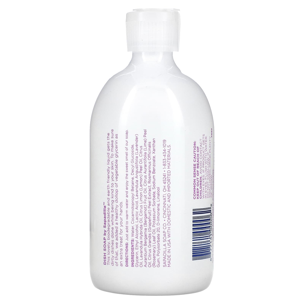 Sapadilla, Lovely Liquid, мыло для посуды, со вкусом лаванды и лайма, 473 мл (16 жидк. унц.)