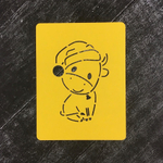 Бык №45 в шапке Санты