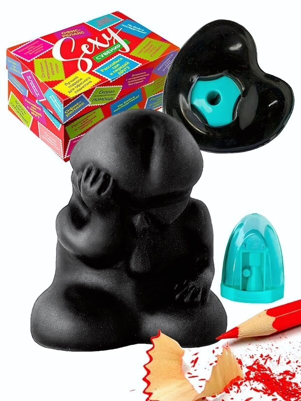 Сувенир с точилкой Ждунчик-1 (Цвет: черный)