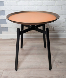 Стол кофейный Husk leather plate