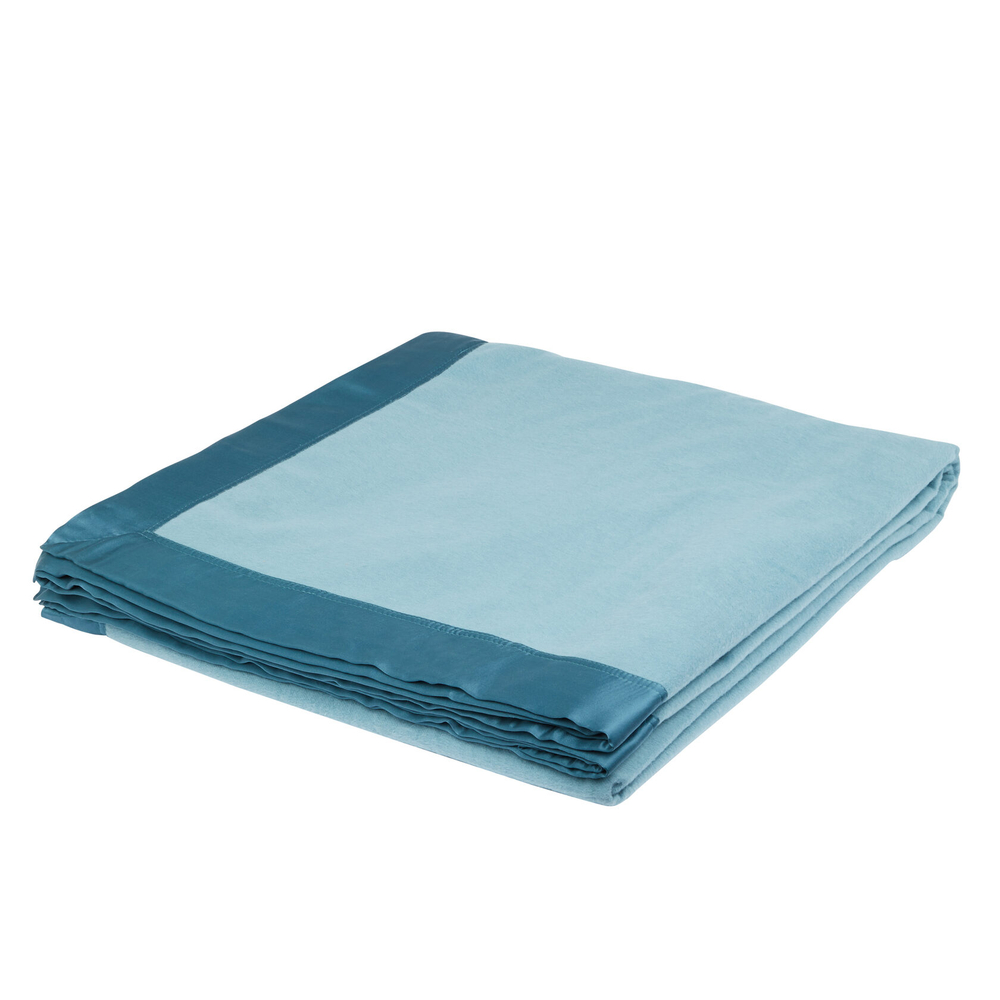Покрывало SILK BLANKET Petrol Blue см Gingerlily 240x240 Синий