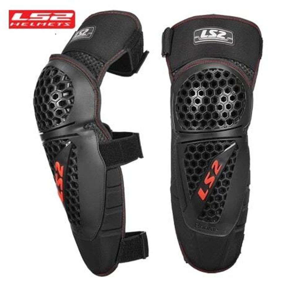 LS2 Мотозащита для колена для мотокросса и эндуро ROOKIE KNEE PROTECTOR черные наколенники 820641PTK02