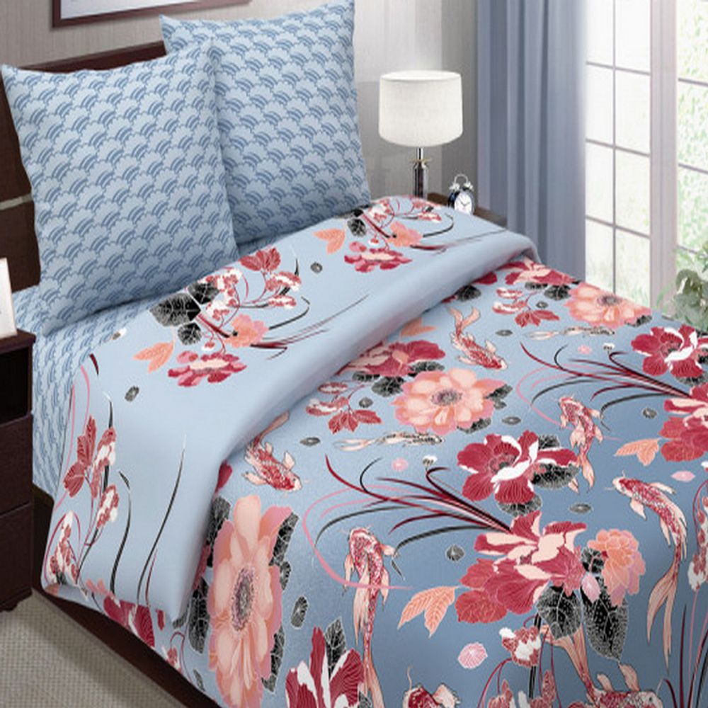 Комплект постельного белья "ВЛ. ЗОЛОТОЙ КАРП", поплин Премиум, 100% хлопок. Комплект постельного белья "ВЛ. ЗОЛОТОЙ КАРП", поплин Премиум, 100% хлопок.