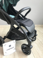 Коляска прогулочная Peppy Latina ART (mint fresh) мятная, вышивка