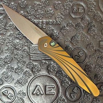 Нож автоматический Pro-Tech NEWPORT CUSTOM 002 (2024 г.) - клинок CPM-S35VN, титановая рукоять