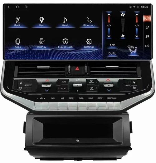 Магнитола для Toyota Land Cruiser 200 2007-2015 (экран климата внизу) - Kuberg ZH-T1601 на Android 10, Быстрая, 4G SIM-слот, CarPlay