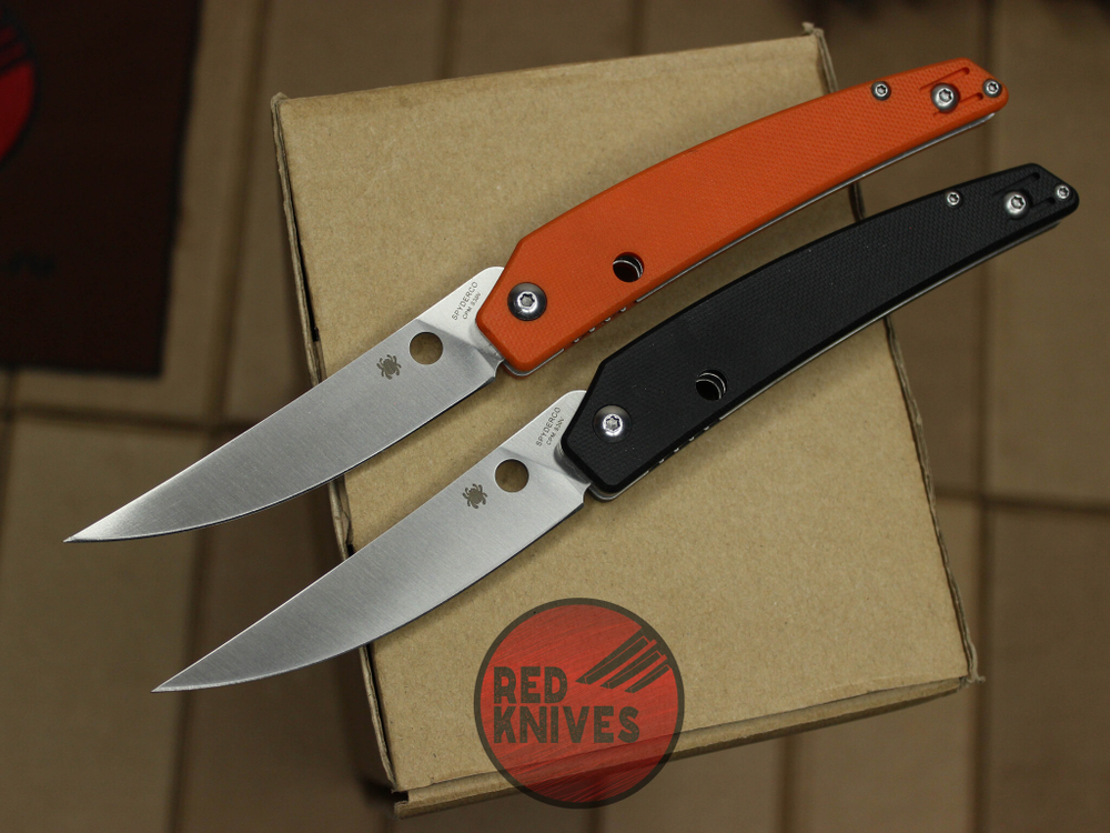 Нож Spyderco Ikuchi - рукоять черный G10, клинок сатин