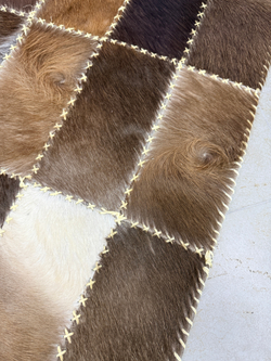 Ковер овальный натуральный Телячья шкура , 200х150