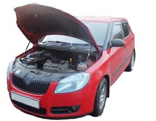 Амортизатор (упор) капота на Skoda Roomster 11-01(с 2006 по 2015 г.в.)Autoinnovation
