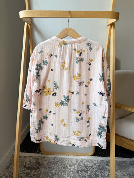 Хлопковое платье-рубашка Petit Bateau, 110