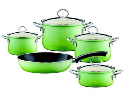 Riess Набор эмалированной посуды Smaragd - 5 предметов