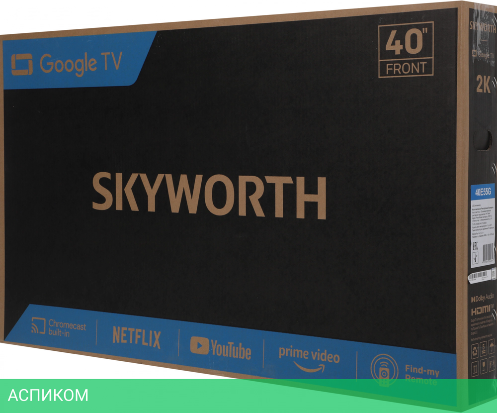 Телевизор LED Skyworth 40" 40E55G