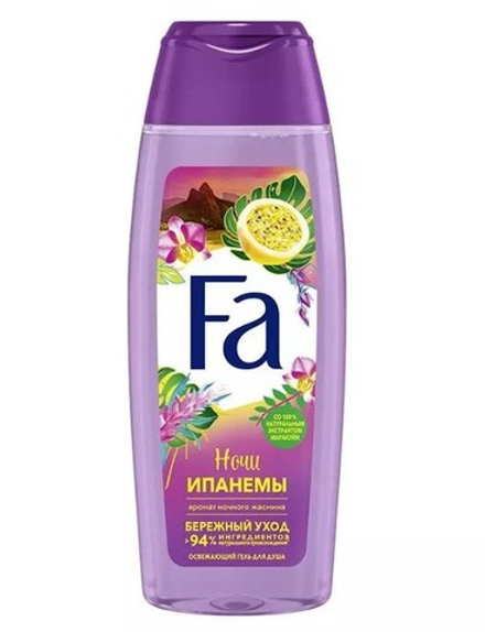 FA ГЕЛЬ Д/ДУША РИТМЫ БРАЗИЛИИ НОЧИ ИПАНЕМЫ 250 МЛ*10