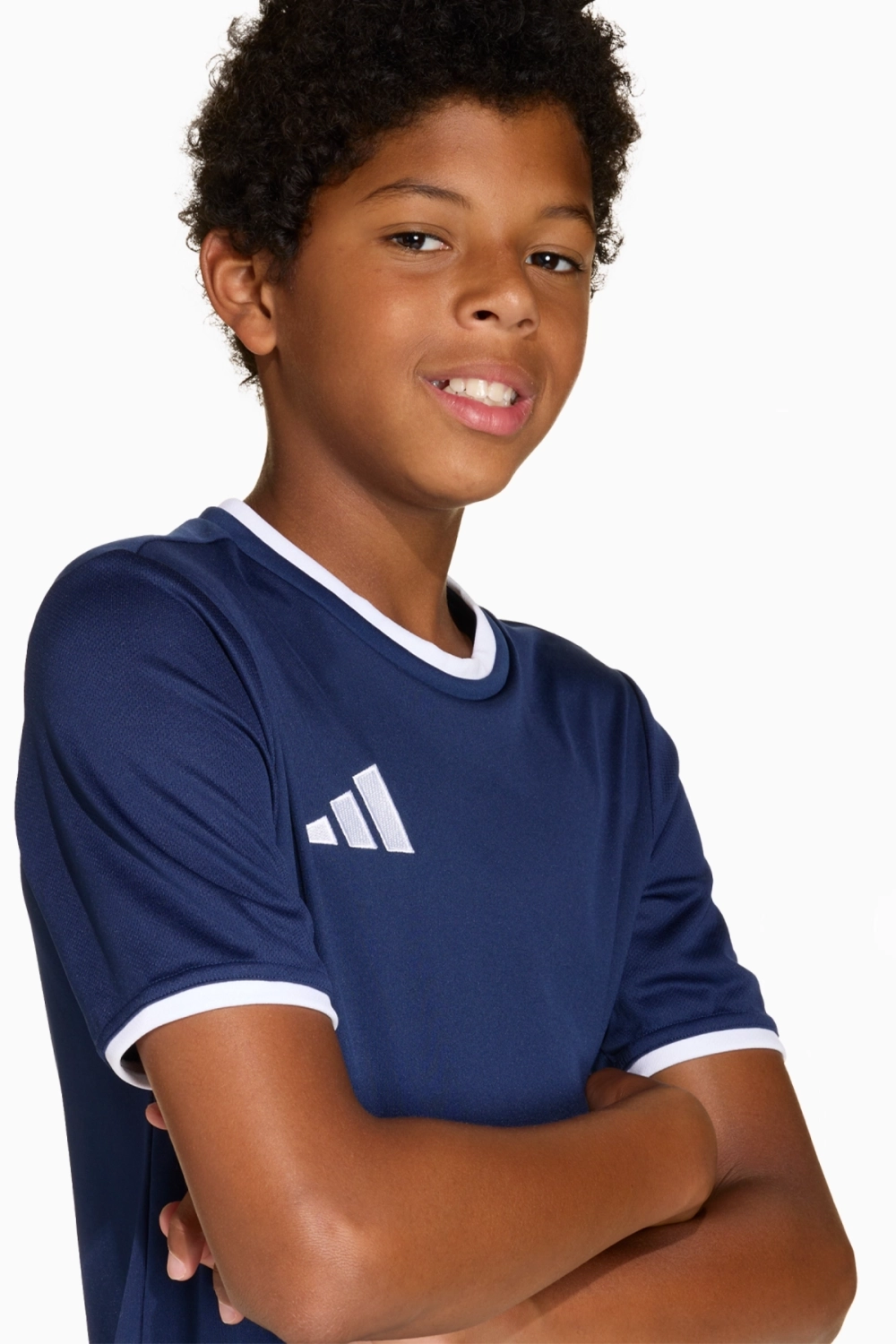 Футболка adidas Entrada 26 Junior - темно-синий