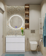 Тумба под раковину BelBagno Kraft 100 KRAFT-1000-2C-PIA-BO Bianco Opaco