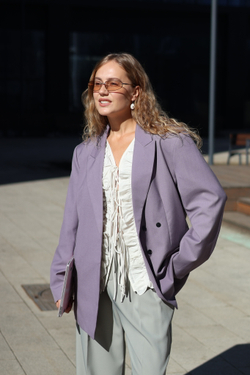 Пиджак Las Celula лиловый