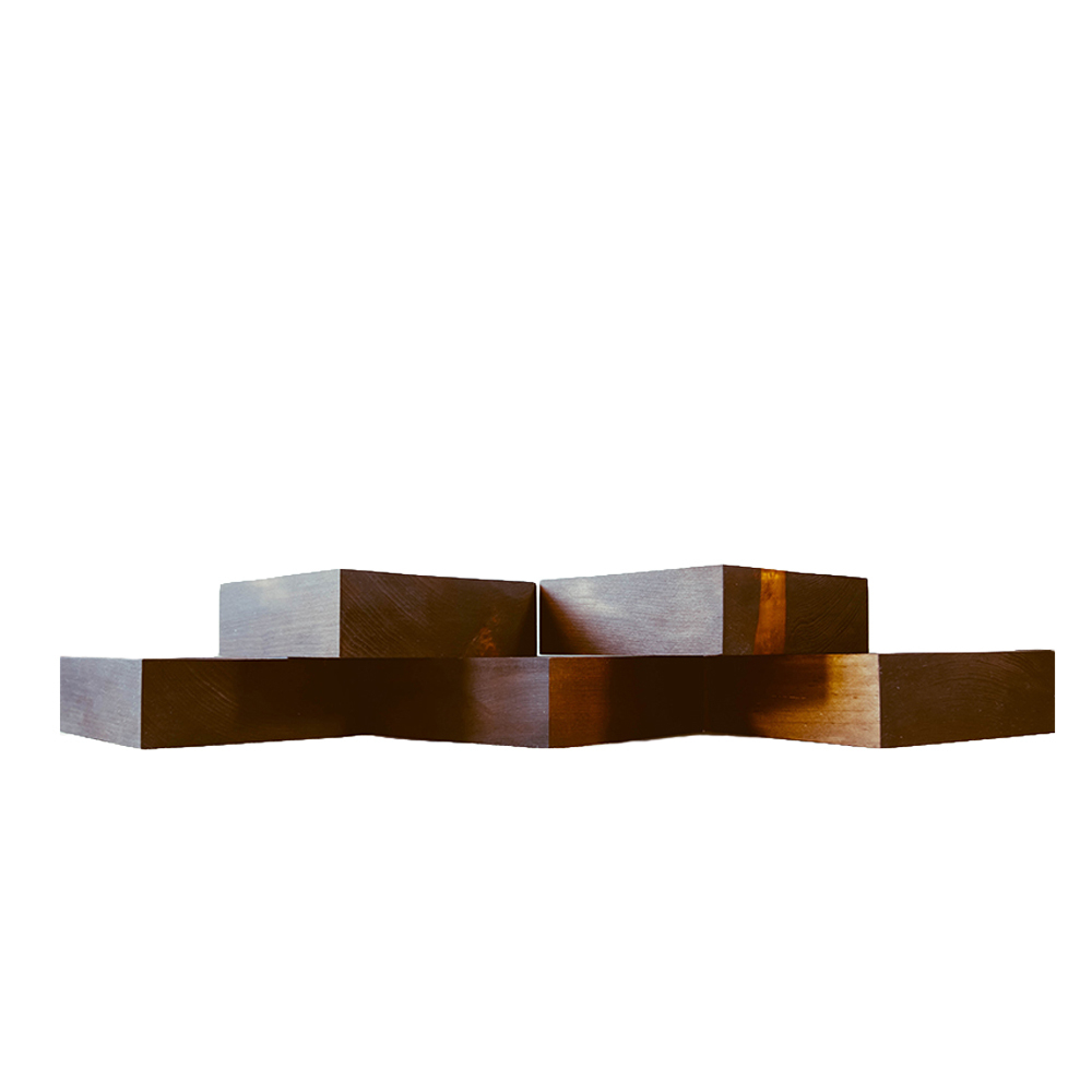 Набор деревянных квадратных тарелок-конфетниц Art of Siberia из сибирского кедра 5 шт. ТN21