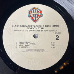Винтажная виниловая пластинка LP Black Sabbath Featuring Tony Iommi Seventh Star (USA 1986)