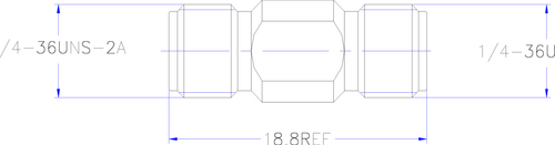 LF-2.92-FF-40G, Коаксиальный переходник (2.92 мм)