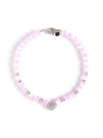 Колье "Summer heart" violet Silver