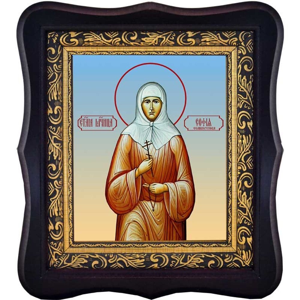 София Селиверстова, Преподобномученица, послушница. Икона на холсте.