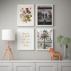 IKEA BILD  (ИКЕА БИЛД)  -  Плакат, цветущий город, 30x40 см