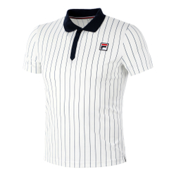 Мужское теннисное поло Fila Stripes Björn Polo Men - White, Dark Blue