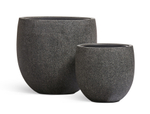 Кашпо TREEZ Effectory Stone Чаша classic Тёмно-серый камень в-34, д-40 см 41.33-01-24-117-GR-40