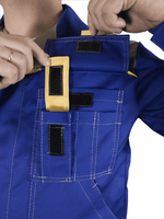 Костюм мужской летний «ДНЕПР» (куртка+полукомбинезон) цв.васильковый/светло-серый