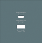 Накладка для розеток USB A+C, матовый изумруд, серия R98